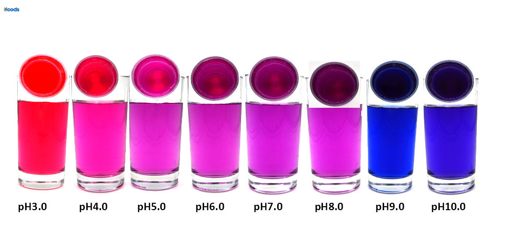 اثر pH بر آنتوسیانین
