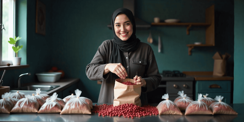 بسته بندی خشکبار در منزل
