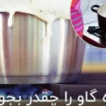شیر تازه گاو را چقدر بجوشانیم