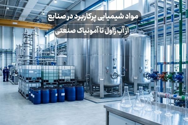 مواد شیمیایی پرکاربرد در صنایع؛ از آب ژاول تا آمونیاک صنعتی