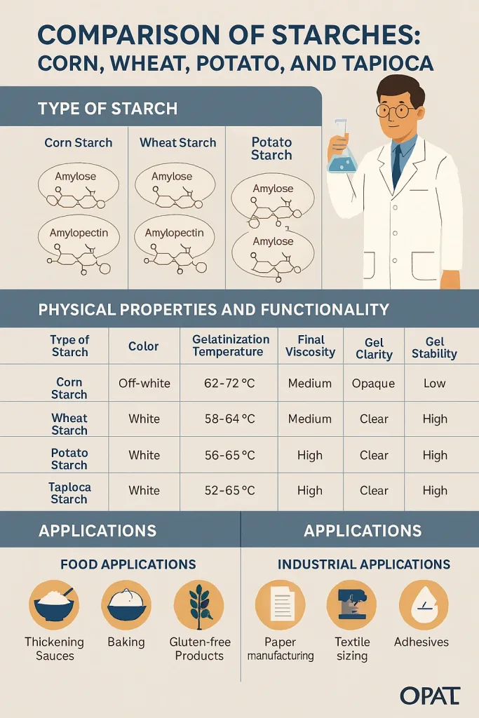 اینفوگرافیک نشاسته ذرت
