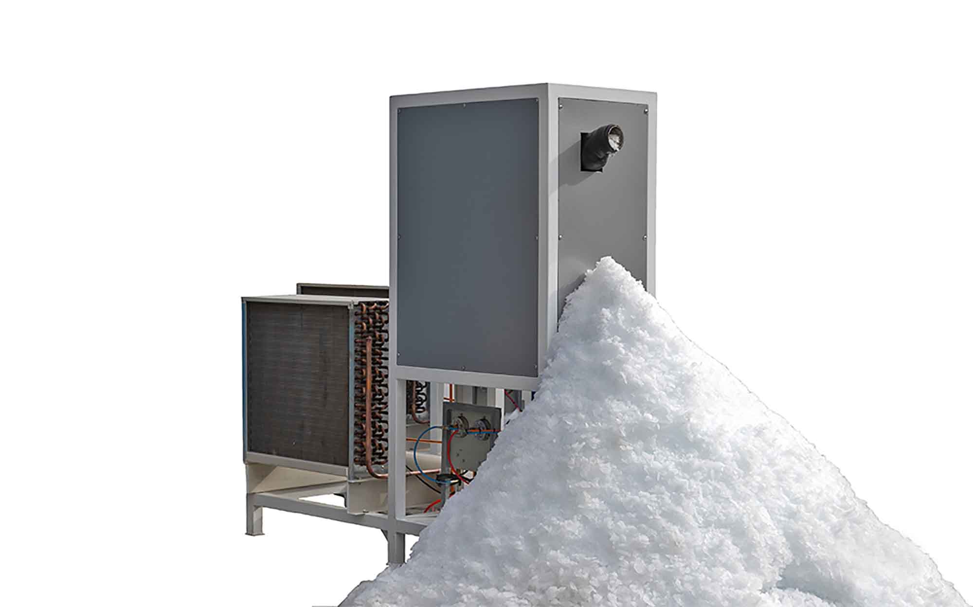 دستگاه یخساز پودری 250 کیلوگرم در شبانه روز مدل FIC-A-2.5 برند فراسرد